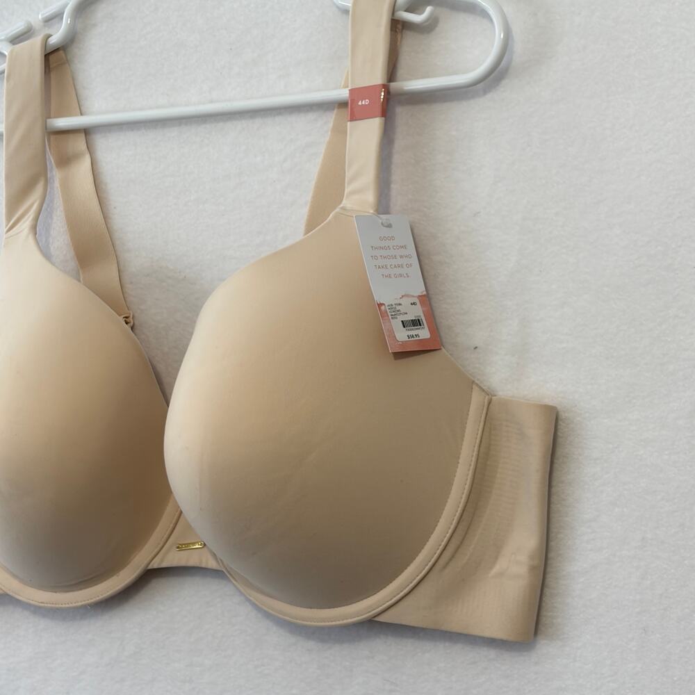 Cacique Bra Womens 44D Lightly Lined Full Coverage Luxe Soft T-Shirt Cream - Picture 4 of 10